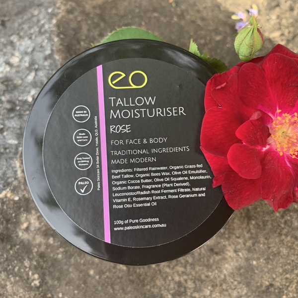 Tallow Moisturiser - Rose Tub